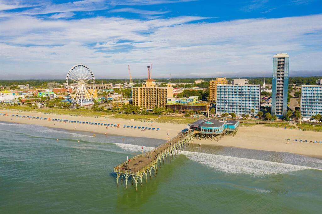 *2Br Oceanfront Retreat*King Ensuite*Pool*Nmb Cherry Grove*Pc4 Myrtle Beach Eksteriør billede